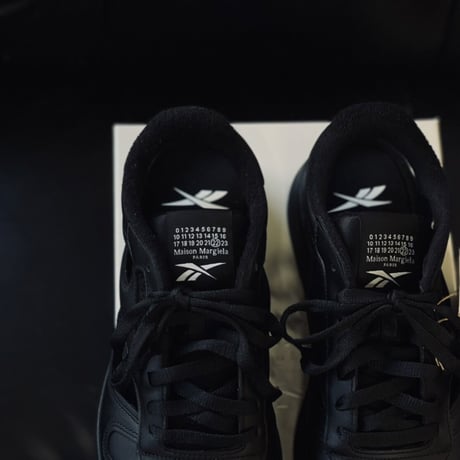 新品 maison margiela × reebok cut out tabi shose black