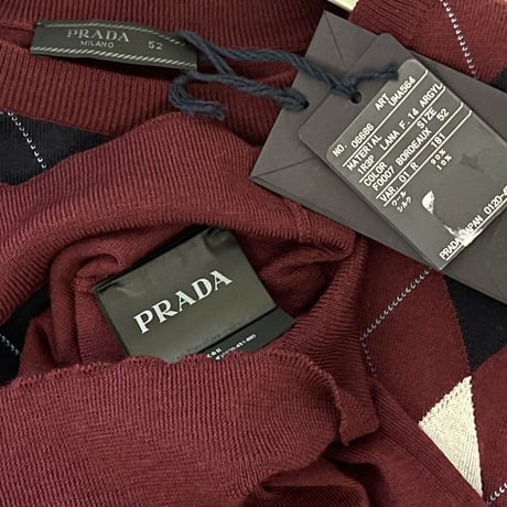 新品 prada 2018-19 silk wook knit