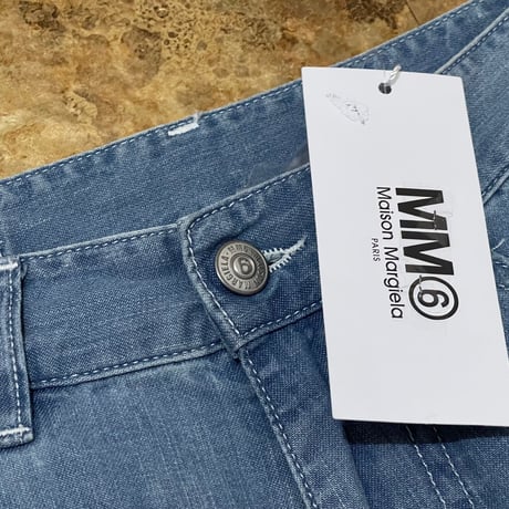 新品 mm6 maison margiela 2019ss light oz wide denim