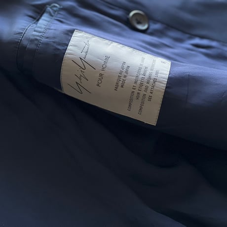 yohji yamamoto pour homme 8 button double jacket