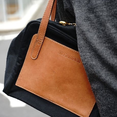 Jilsander leather shoulder bag