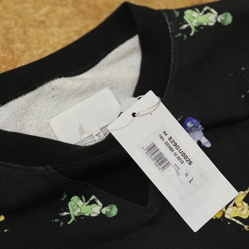新品タグ付き✨マルジェラ　4ステッチ　スウェット　パイル地　通年コットン白L MAISON MARGIELA メゾンマルジェラ 21SS S51GU0108 四つタグ 1