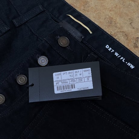 新品 saintlaurent 2019ss black denim pants