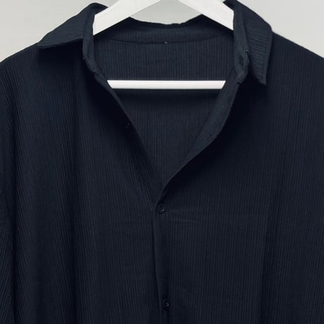 factory sample pleats oversize set up black