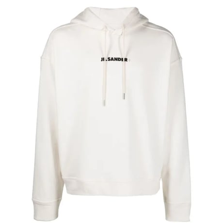 新品 jilsander logo hoodie