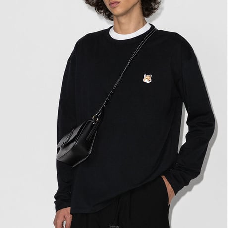新品 maison kitsune 2023aw fox head tops L