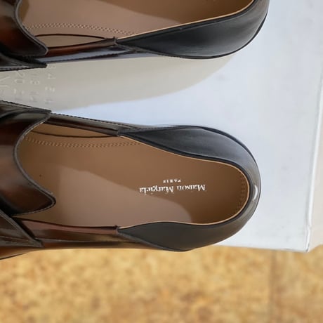 新品 maison margiela 2020aw tabi leather loafer 43