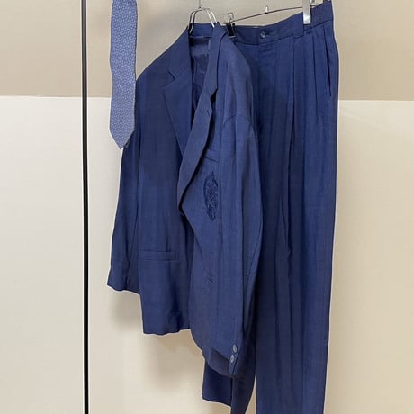 setup suit + hermes necktie #10