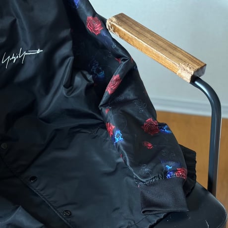 yohji yamamoto skull rose logo jacket