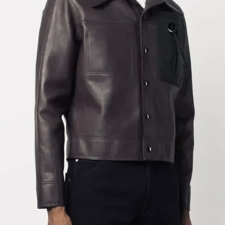 新品 maison margiela 2021aw leather jacket 46