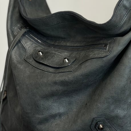 balenciaga leather shoulder bag “A”