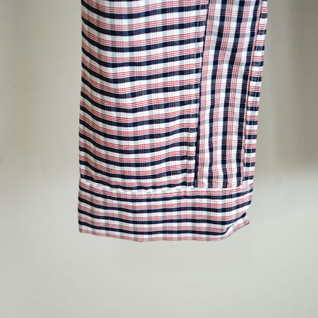 新品 thom browne check set up