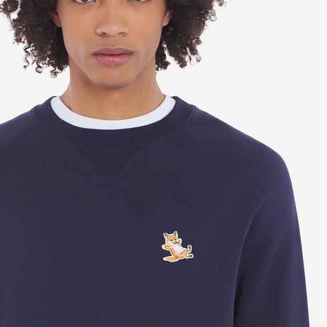 新品 maison kitsune 2023aw fox sweat black L