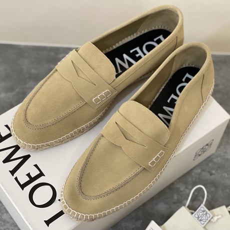 新品 loewe 2022ss leather loafer