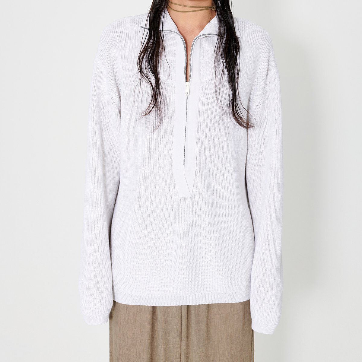 新品 our legacy 2023aw half zip knit 48 | requality