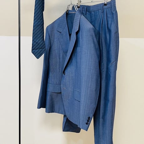 setup suit + hermes necktie #7