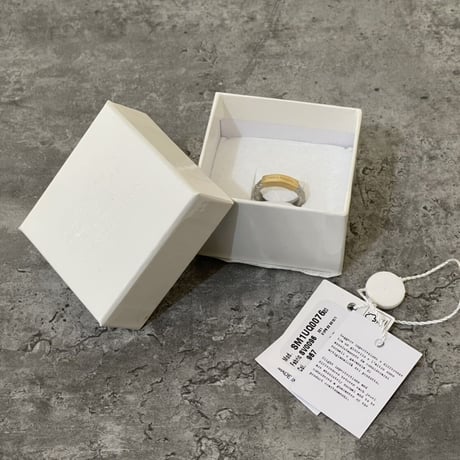 新品 maison margiela 2022ss logo band ring 23号
