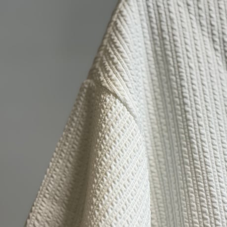 factory sample pleats collarless shirt jacket white