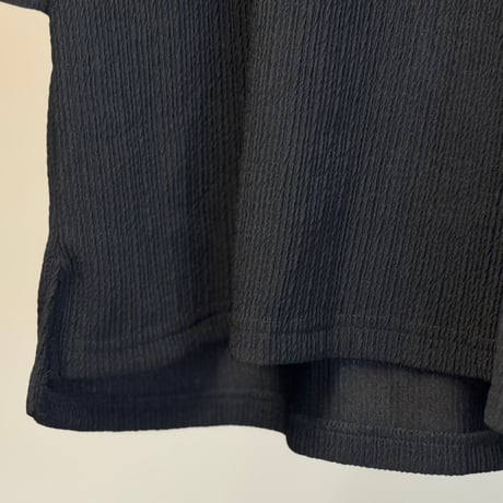 factory sample pleats oversize tops black