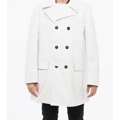 新品 maison margiela "4 14" pvc leather double coat