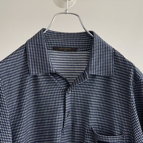 新品 louis vuitton silk polo shirt M