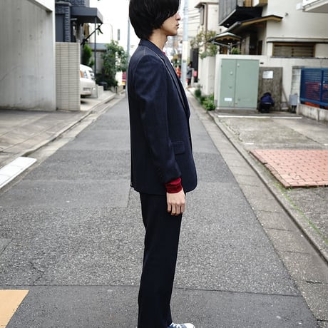 80-90s vintage dead stock stripe set up suit
