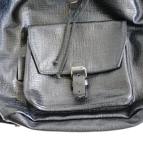 jean paul gaultier pvc leather backpack