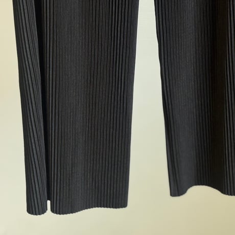 factory sample pleats wide black pants