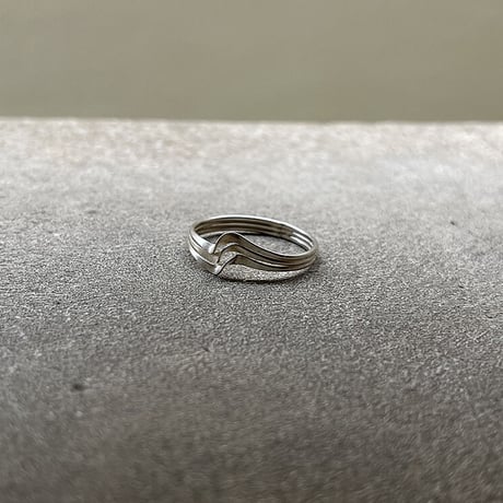 atelier sample silver925 ring"feather" 15号