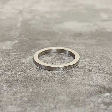 新品 maison margiela silver logo ring