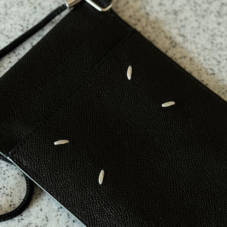 maison margiela leather shoulder pouch