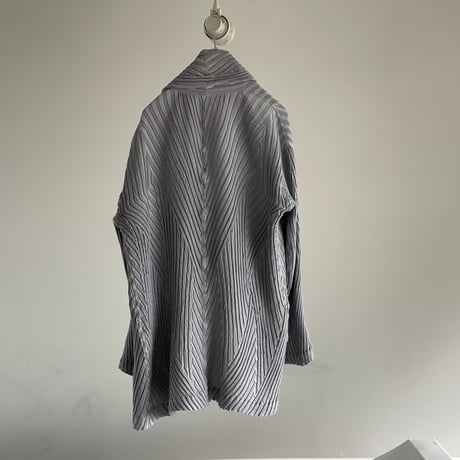 issey miyake shawl collar pleats jacket 2