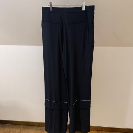 新品 marni 2020ss silk wide pants black 38