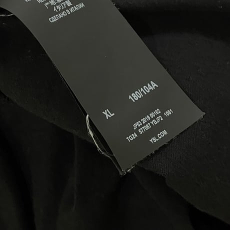 saint laurent 2019ss logo tops XL