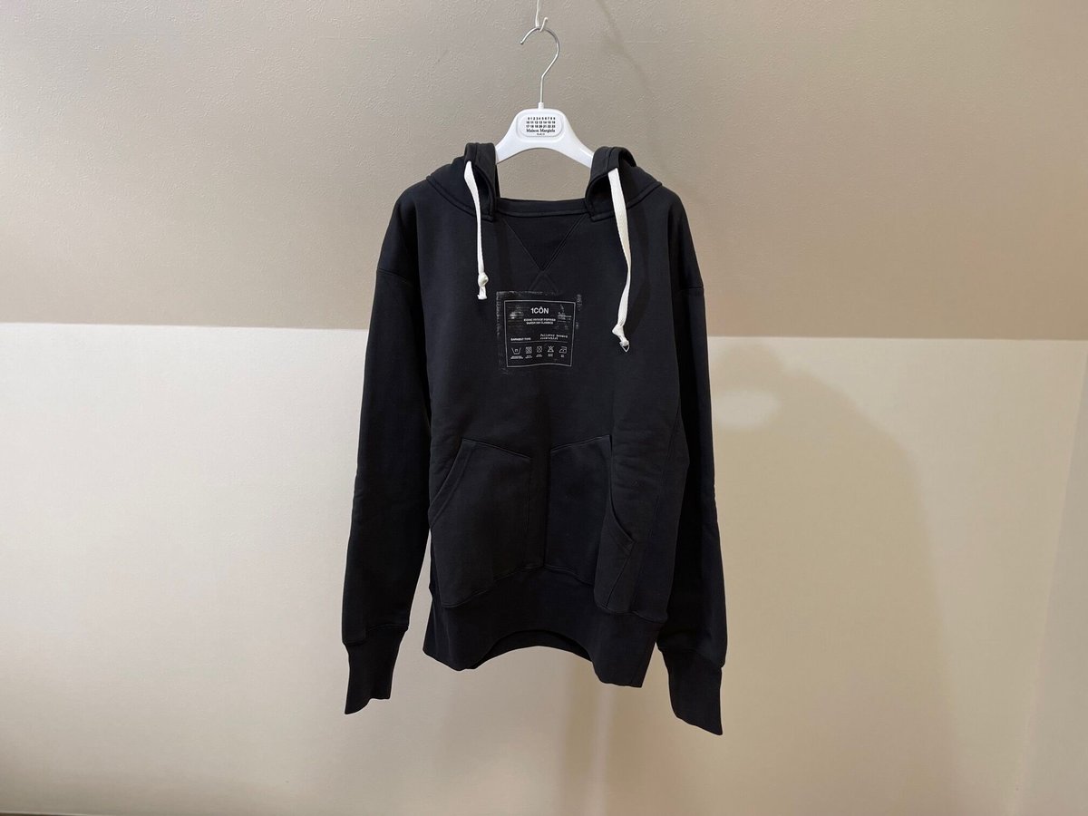 新品 maison margiela 1CON logo hoodie 48 | requality