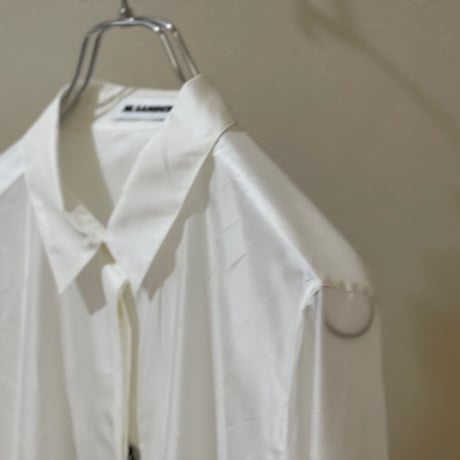 新品 2019ss jilsander silk long shirt white 36