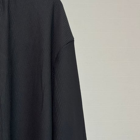 factory sample pleats oversize tops black