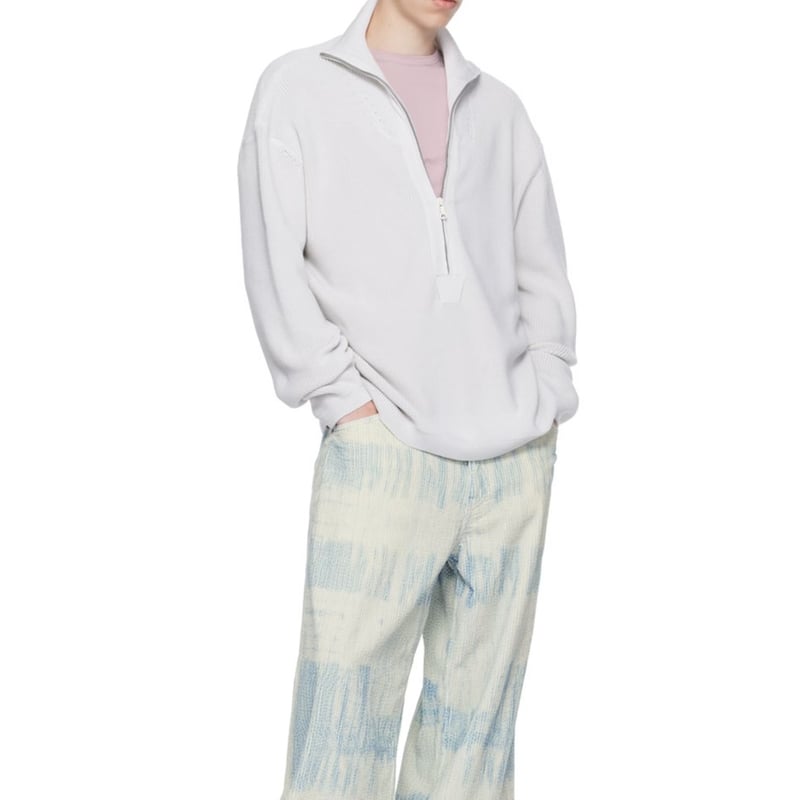 新品 our legacy 2023aw half zip knit 48 | requality