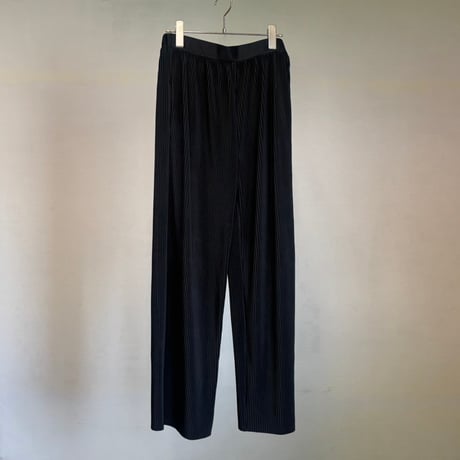 factory sample pleats wide black pants