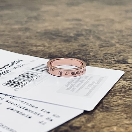 新品 mm6 maison margiela 2012ss silver logo ring 12号