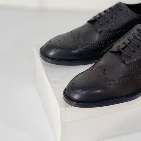 新品 made in Italy wing tip dress shose