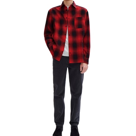 新品 apc 2024ss over size check shirt