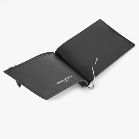 新品 maison margiela money clip leather wallet