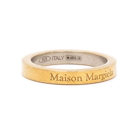 新品 maison margiela gold logo ring 12号