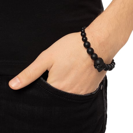 新品 alexander mcqueen skull bracelet