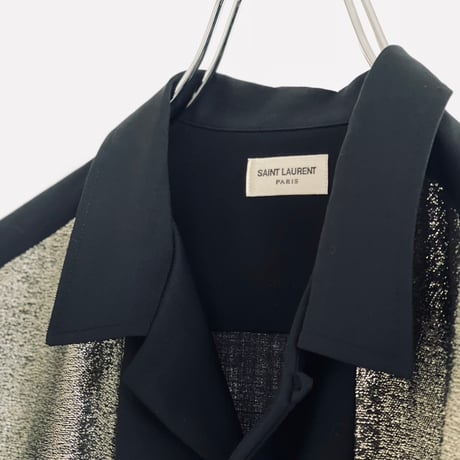 saint laurent paris wool shirt blouson
