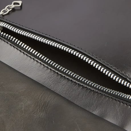 新品 our legacy leather shoulder bag black