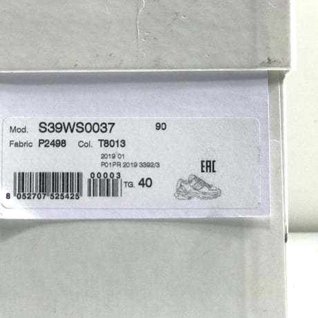 新品 maison marigela 2019ss retro fit sneakers 40
