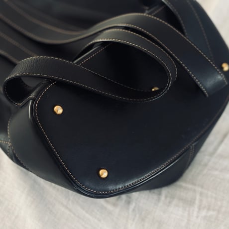 loewe leather bag "anton" black