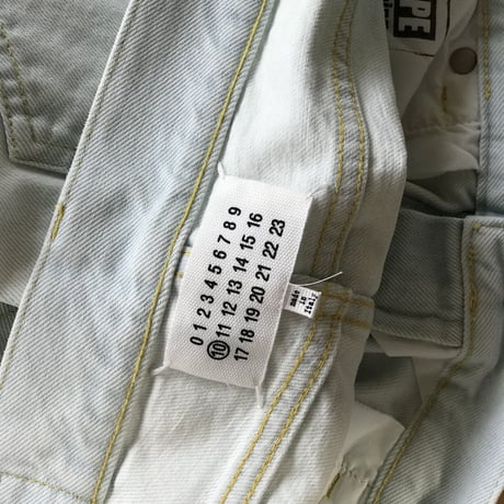 新品 maison margiela bleach denim